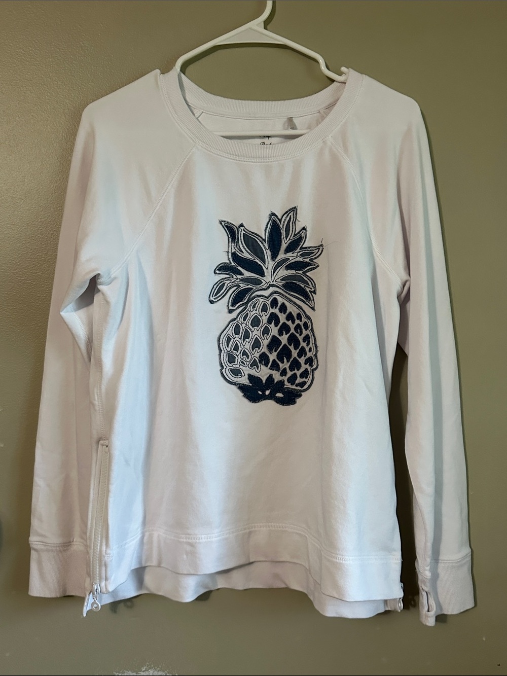 Tommy Bahama White Crew Tee with Marlin Tag